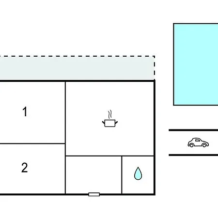 Moderne Piscine Feriehus *